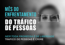 MPF no Amapá ilumina a sede em azul em campanha de combate ao tráfico de pessoas — Procuradoria da República no Amapá