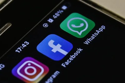 Foto ilustrativa: Marcello Casal Jr./Agência Brasil A imagem mostra a tela de um smartphone com os ícones dos aplicativos Instagram, Facebook e WhatsApp.