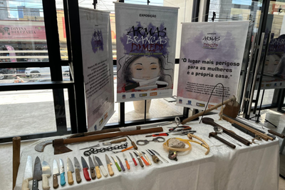 Exposição em evento Agosto Lilás MPPB