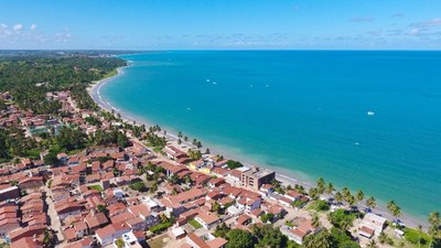 Foto: Sérgio Ricardo Vista aérea da praia de São Bento, em Maragogi, Alagoas