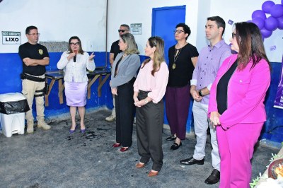 Foto: Ascom TJPB Foto mostra a procuradora Janaina Andrade ao microfone