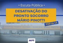 MPF vai ouvir a sociedade sobre a desativação do Pronto-Socorro Mário Pinotti, o PSM da 14, em Belém (PA) — Procuradoria da República no Pará