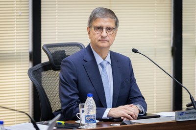 Foto do procurador-geral da República, Paulo Gonet Branco, na sessão do Conselho Superior do MPF de 05 de agosto de 2025