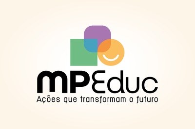 Banner com logomarca do MPEduc, abaixo está escrito Ações que transformam o futuro.