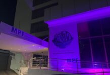 sede do MPF/MT recebe iluminação especial — Ministério Público Federal em Mato Grosso