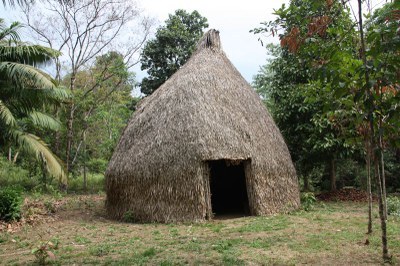 Oca utilizada em celebrações na aldeia Cassupá e Salamãi - Foto: MPF Foto mostra oca utilizada em celebrações na aldeia Cassupá e Salamãi