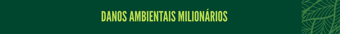 Danos ambientais milionários

