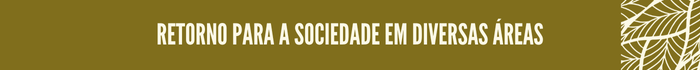Retorno para a sociedade em diversas áreas

