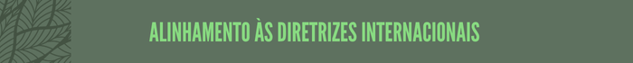 Alinhamento às diretrizes internacionais 