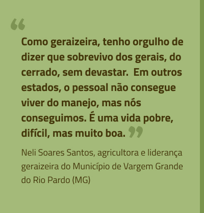 box4-left-out25.jpg ”Tem gente que tem medo de levar o gado para as áreas de fecho e não voltar mais, sumir por lá.” Adalgisa Maria de Jesus, filha e neta de fecheiros, é agente comunitária de saúde em São Manoel, distrito de Correntina (BA).