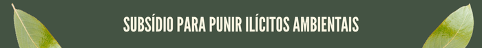 Subsídio para punir ilícitos ambientais Subsídio para punir ilícitos ambientais