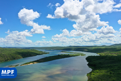 Vista áerea do Rio São Francisco