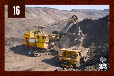 Imagem ilustrativa: iStock, com adaptações Processo de mineração com máquinas e construções.