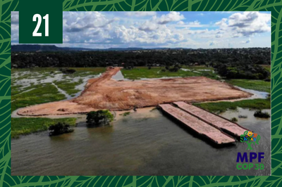 Imagem Ilustrativa: Arquivo MPF Foto aérea mostra trecho do rio