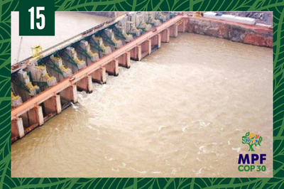 Foto: Divulgação Agência Câmara/Agência Brasil, com adaptações Imagem da Usina Hidrelétrica Santo Antônio, no Rio Madeira, em Rondônia