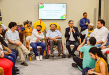 estande do MPF recebe cacique Raoni e outras lideranças indígenas e tradicionais para debates sobre direitos ambientais, sociais e humanos — Procuradoria-Geral da República