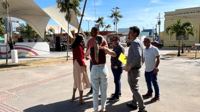 Visita Tecnica à Praça da tenda, em Arapiraca