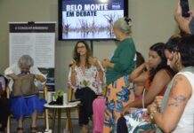 debate no estande do MPF expõe expulsão de ribeirinhos para construção da hidrelétrica de Belo Monte — Procuradoria-Geral da República