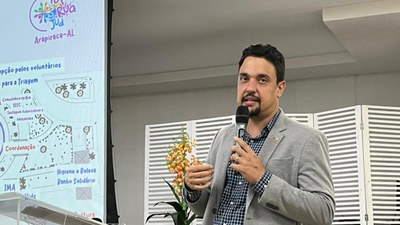 Bruno Lamenha, o PRDC em capacitação alunos de Direito do Cesmac Arapiraca