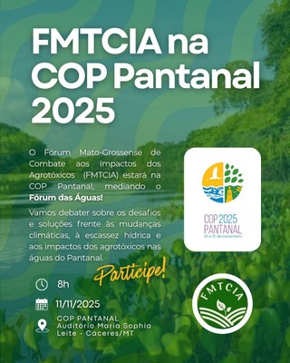 Imagem: Ascom MPF Banner com fundo verde e informações sobre o evento