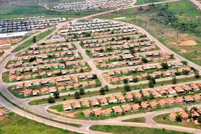 Foto das casas no município