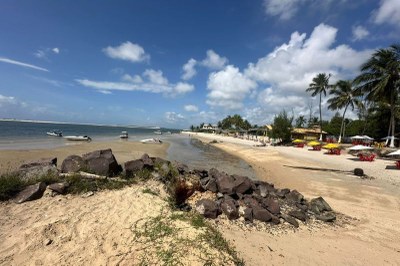 Foto: Adema/SE Foto mostra orla de uma praia