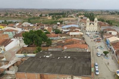 Imagem mostra visão aérea do município de São Brás - Alagoas