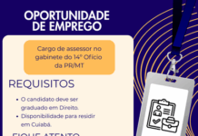 MPF em Mato Grosso abre seleção para cargo de assessor no 14º Ofício da PR/MT — Ministério Público Federal em Mato Grosso