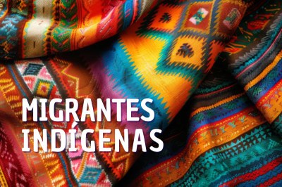 Arte de divulgação da atuação sobre migrantes Warao